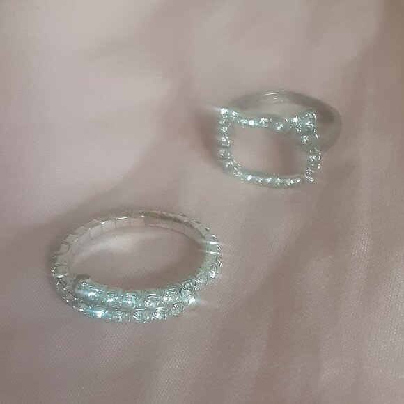 Hellokitty Sliver Ring + Adjustable Ring - Picture 4 of 6